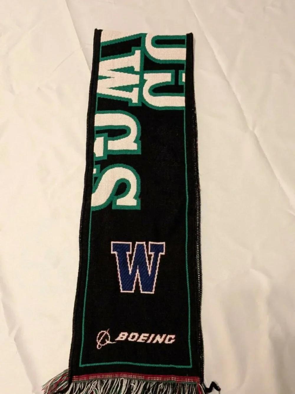 Washington State Apple Cup Scarf WSU Cougars Washington Huskies Double Sided